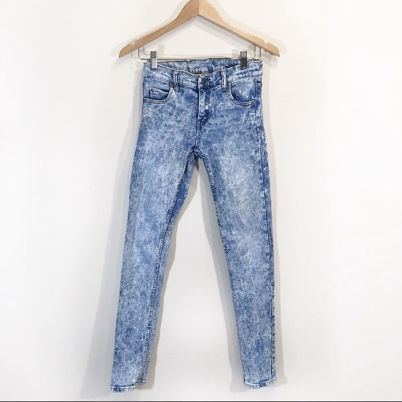 Cheap Monday HighWaisted Acid Wash Skinny Jeans - Picture 3 of 8